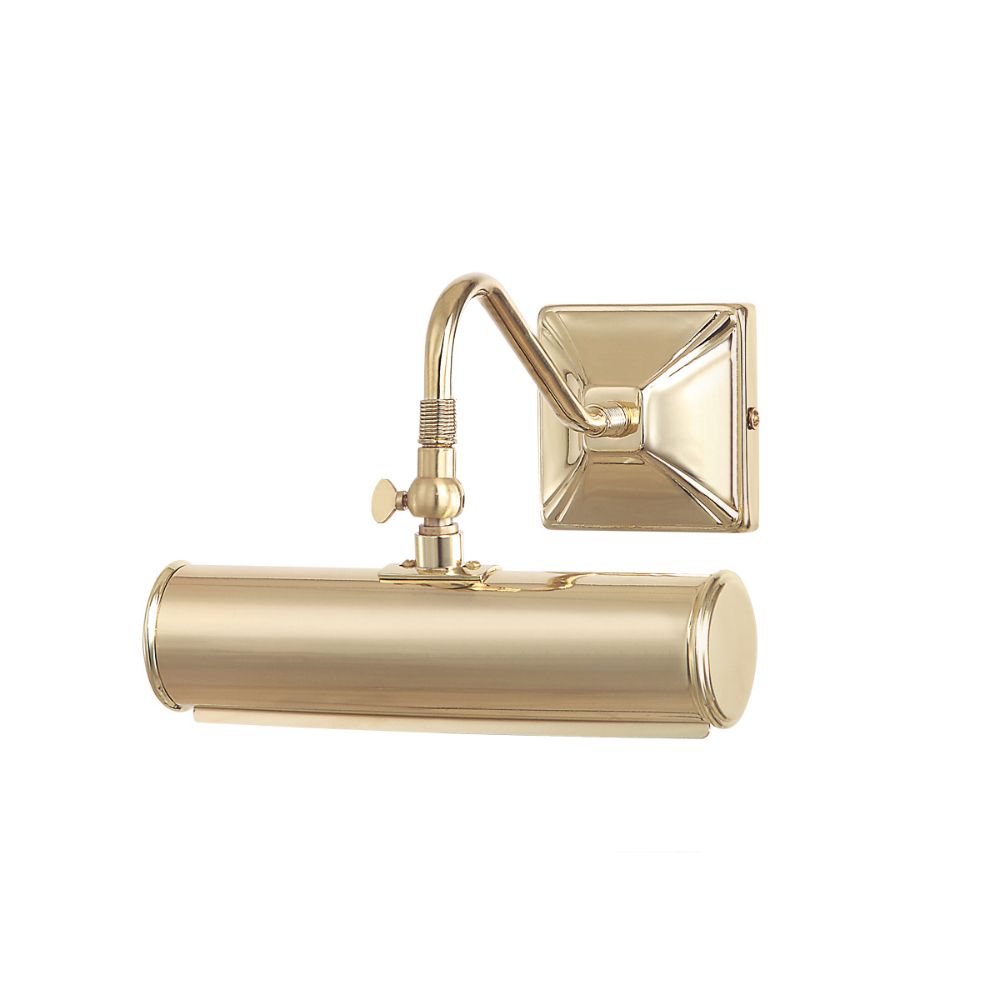 Lucas & McKearn PL1-10 PB Leo 1 Light Small Picture Light in Polished Brass